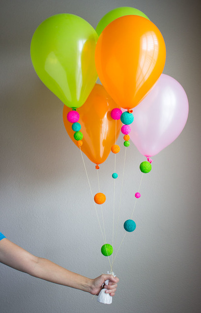 Hello Neon Balloon Craft Idea