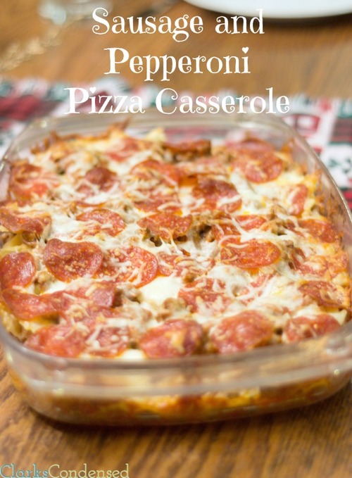 Perfect Pepperoni Pizza Casserole