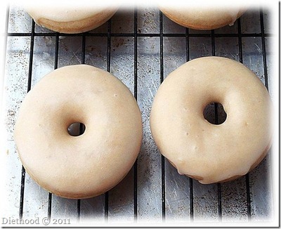 Baked Cinnamon Doughnuts with Vanilla Glaze