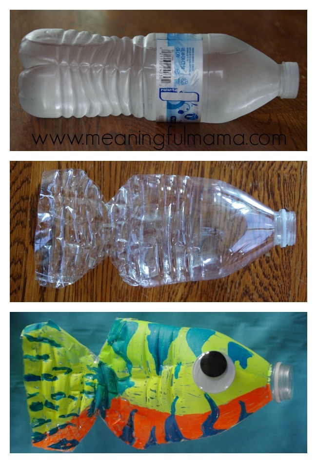 Water Bottle Fish Craft | AllFreeKidsCrafts.com