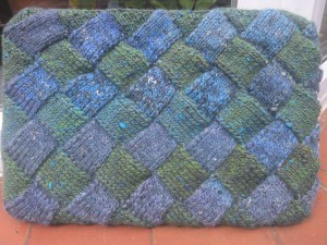 Entrelac Knitted Laptop Case