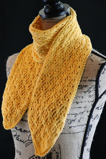 Floral Lace Knit Scarf