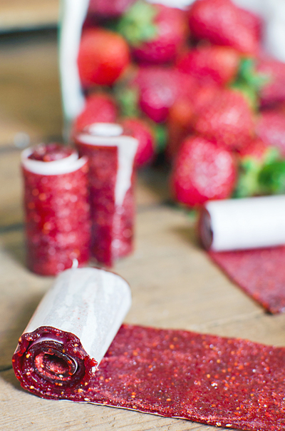 Homemade Fruit Leather Roll-Ups