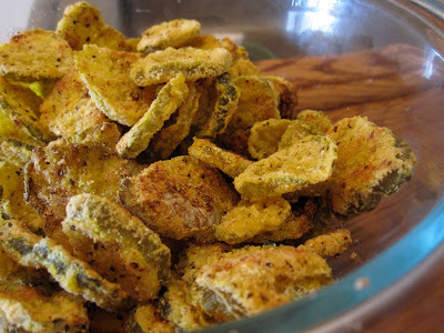 Southern Oven Fried Pickles