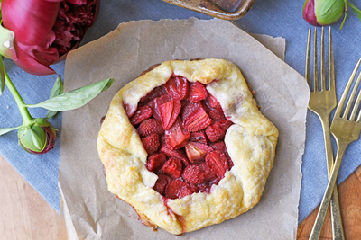 Rustic Strawberry Galette