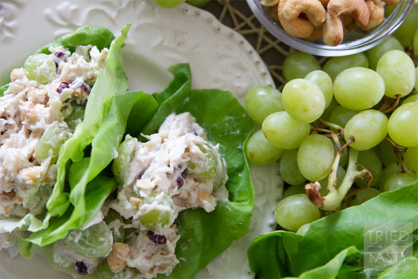 Cashew Chicken Salad Lettuce Wraps