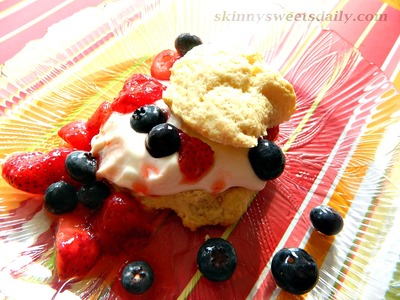 Healthy and Delicious Strawberry Blueberry Shortcakes