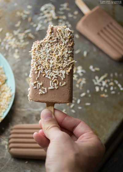 Coconut Nutella Fudgesicles