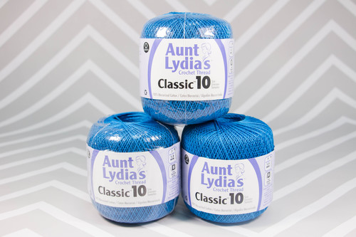 Aunt Lydia's Crochet Thread - Size 10 - Peacock (2-Pack)