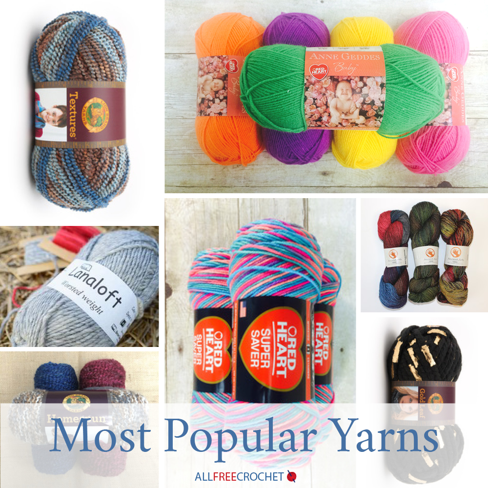 Most Popular Yarns | AllFreeCrochet.com