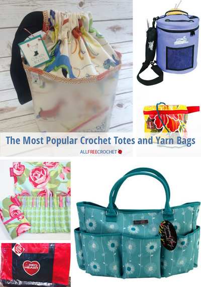 Popular Crochet Totes and Yarn Bags