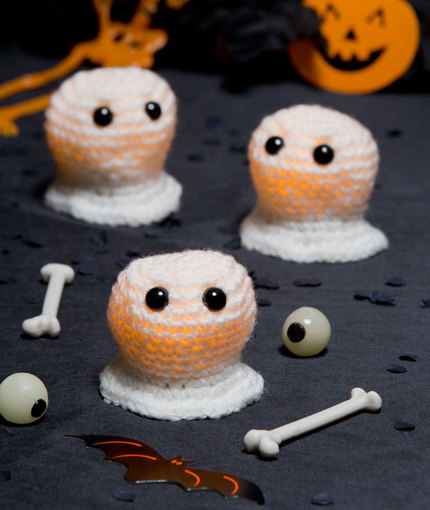 Glowtastic Crochet Ghosts