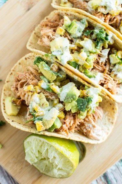 Raspberry Chipotle Chicken Tacos