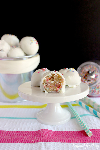 Funfetti Cookie Dough Truffles