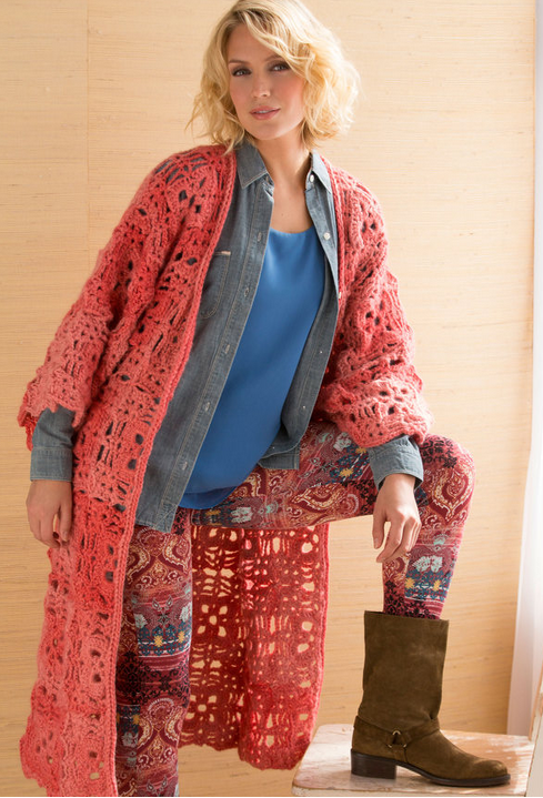 Crochet clearance duster sweater