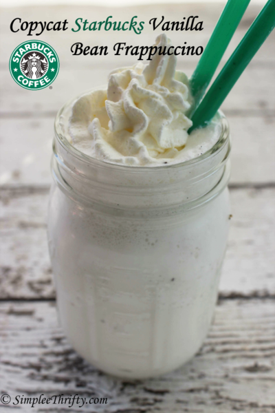 Easy Copycat Starbucks Vanilla Bean Frappuccino