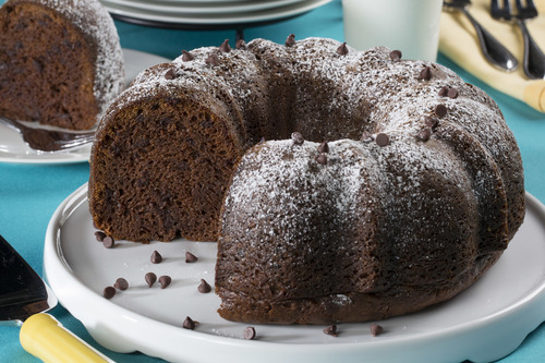 chocolate chip pound cake loaf