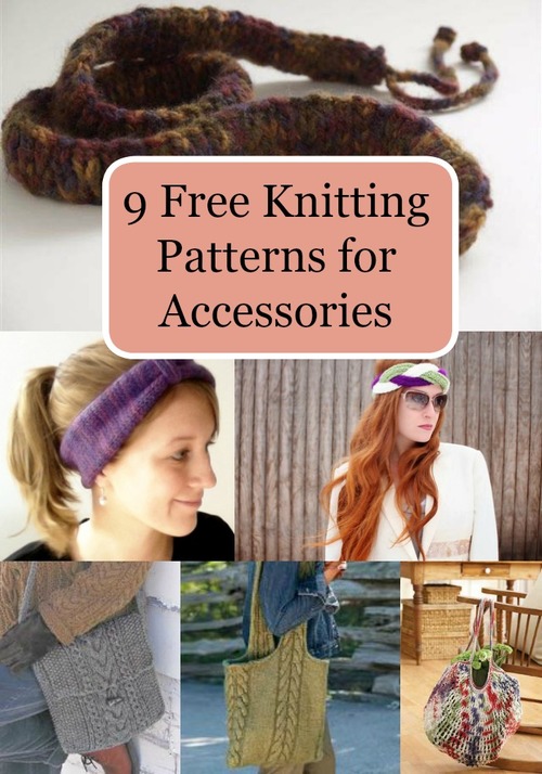 9 Free Knitting Patterns for Accessories