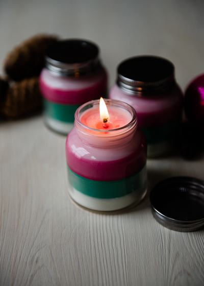 Layered Scent Holiday Candles