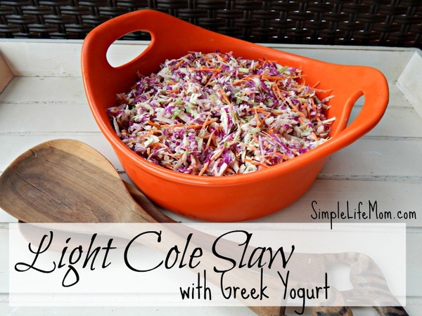 Light Cole Slaw with Greek Yogurt