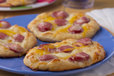 Hot Dog Pizzas