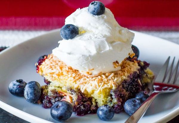 Very Blueberry Dump Cake