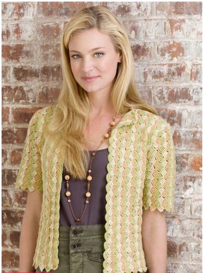 1941 Shell Stitch Crochet Cardigan Pattern