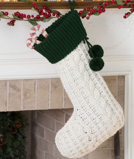 Classic Crochet Christmas Stocking