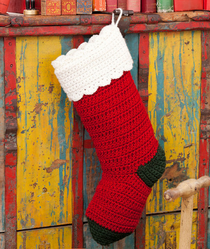 Quick and Easy Crochet Christmas Stocking
