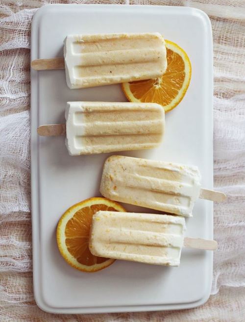 Homemade Orange Creamsicles