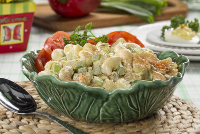 Deviled Egg Macaroni Salad