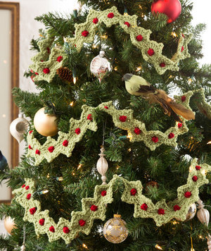 Crochet Christmas Tree Garland