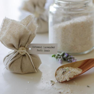 Oatmeal Lavender Bath Salt Recipe