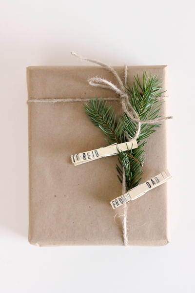 Clothespin DIY Gift Tags