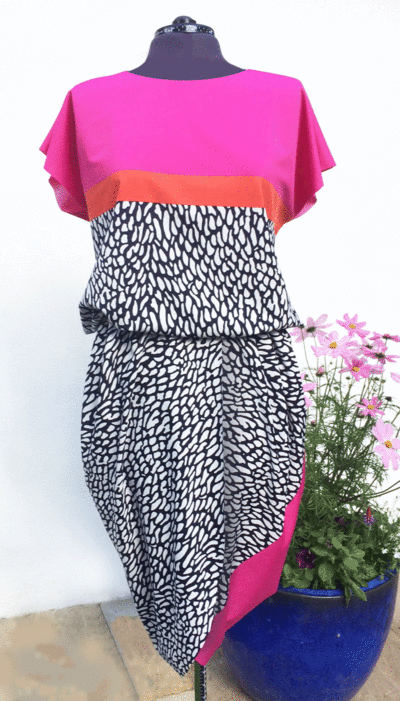 Curvy Drape Dress Pattern | AllFreeSewing.com