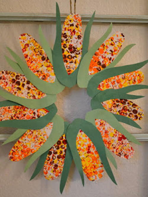Corn Husk Paper Wreath