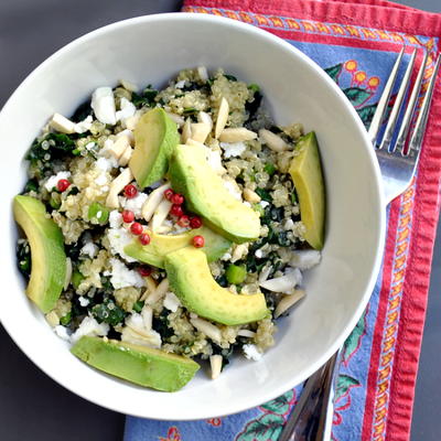 Warm Kale and Quinoa Salad