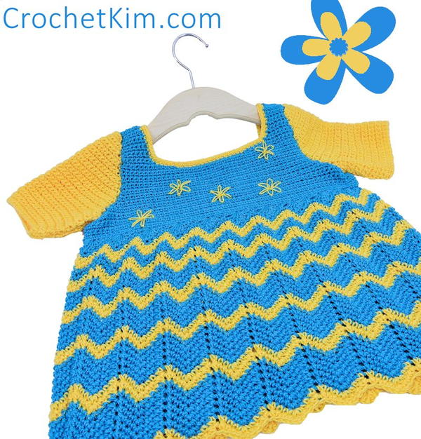 Lazy Daisy Crochet Baby Top