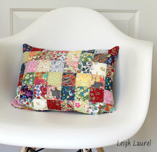 Patchwork Blossoms Pillow