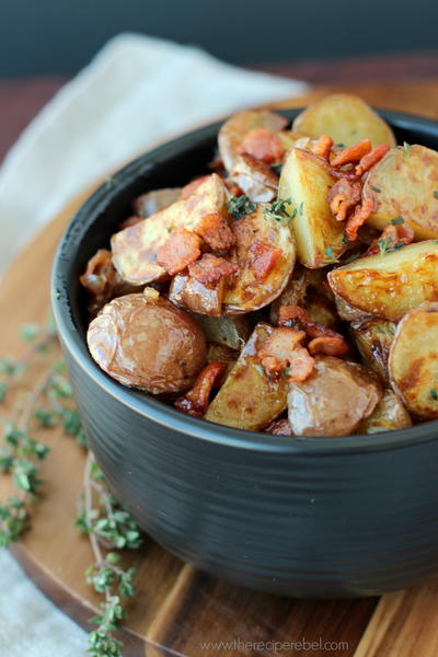 Warm Maple Bacon Potato Salad