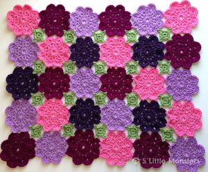 Flower Garden Crochet Blanket