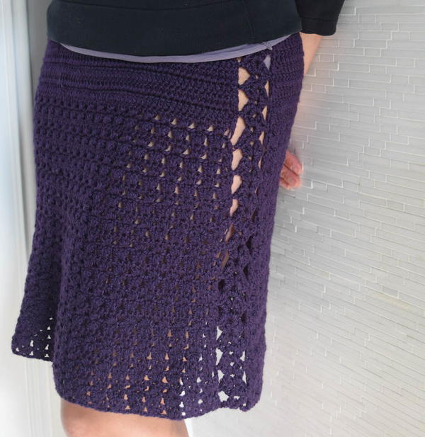 Flirty Crochet Skirt
