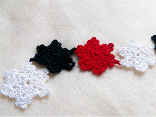 Crochet Snowflake Garland