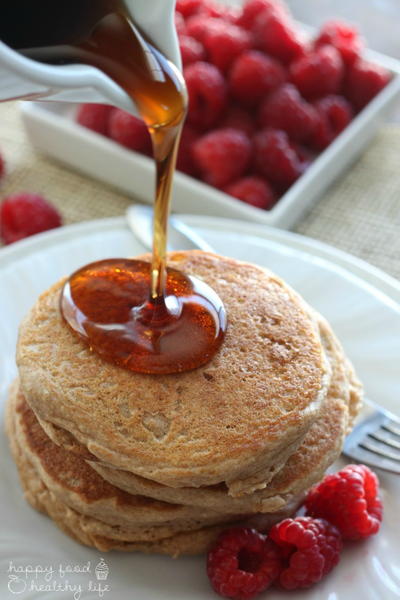 Whole Wheat Greek Yogurt Pancakes