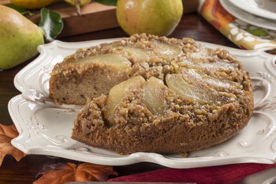 Upside Down Pear Cake