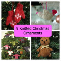 9 Knitted Christmas Ornaments