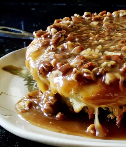 Pecan Praline Skillet Cake