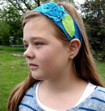 Flowery Fabric Headband Pattern