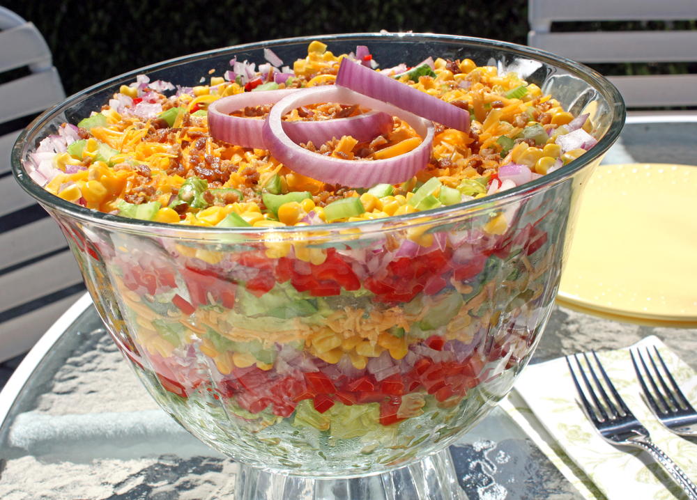 Chilled Stacked Salad | MrFood.com