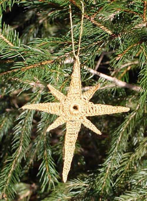 Star of Bethlehem Crochet Ornament